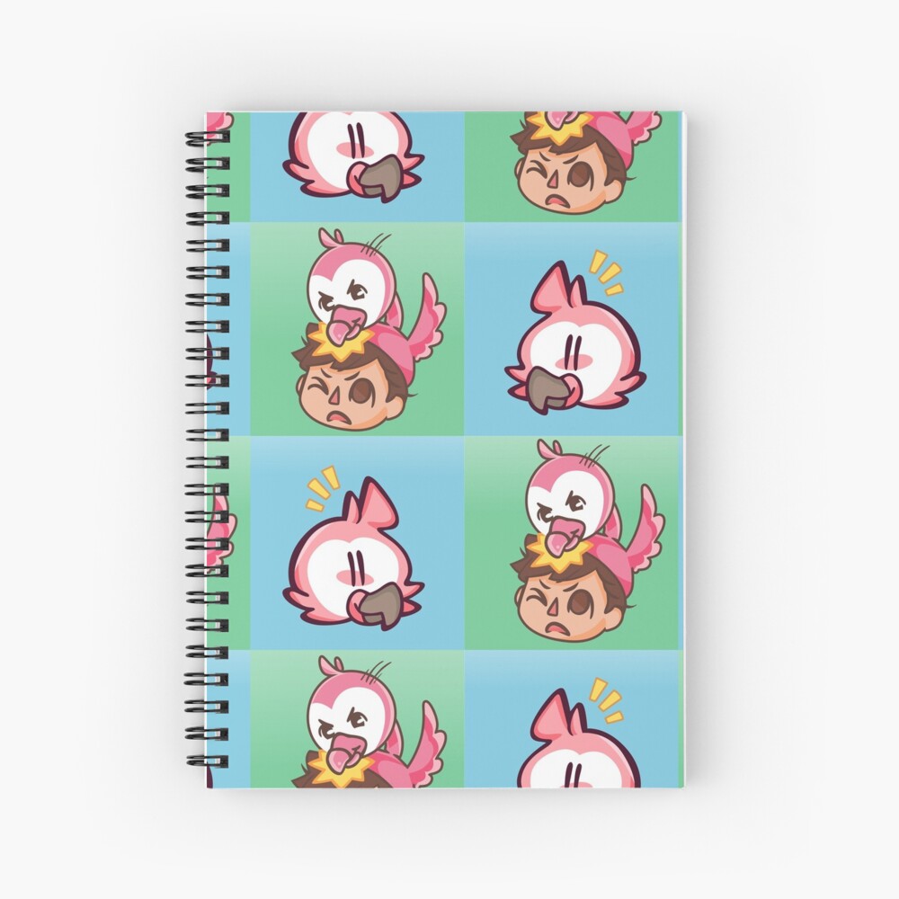 Albert Flamingo Birds Spiral Notebook By Vinesbrenda Redbubble - roblox face spiral notebooks redbubble