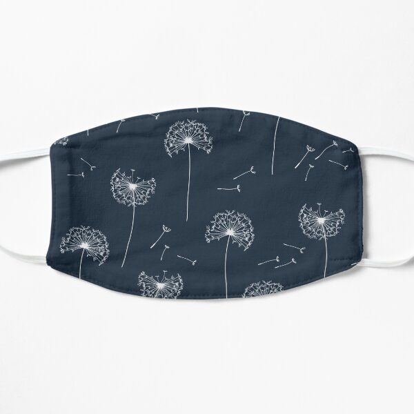 Floral pattern of dandelions Flat Mask