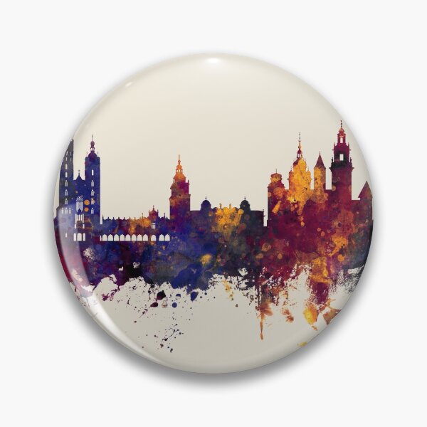 Item preview, Krakow Poland Skyline designed and sold by ArtPrints.