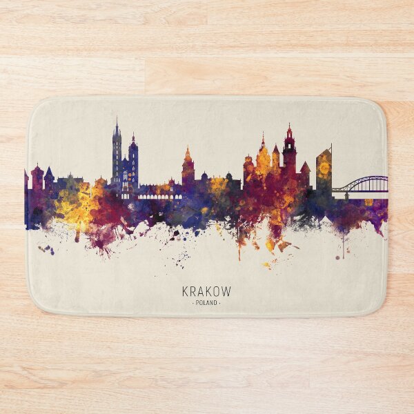 Item preview, Krakow Poland Skyline designed and sold by ArtPrints.