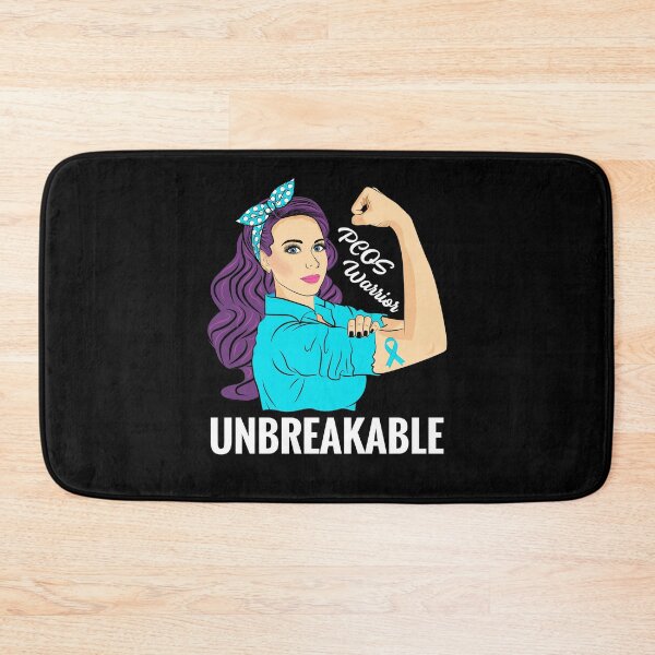 Item preview, PCOS Warrior Unbreakable Polycystic Ovary Syndrome Awareness designed and sold by ZNOVANNA.