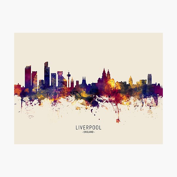 Item preview, Liverpool England Skyline designed and sold by MICHAEL TOMPSETT.