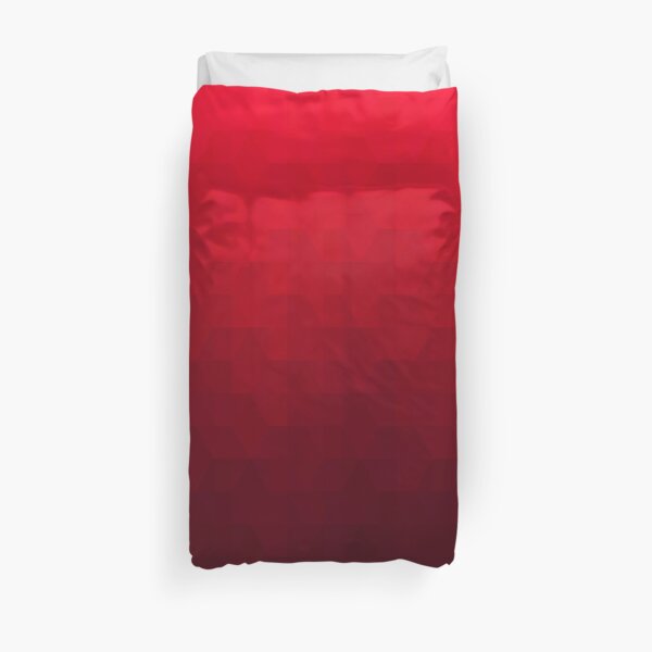 Hexagonal Overlay - Off-Red Duvet Cover