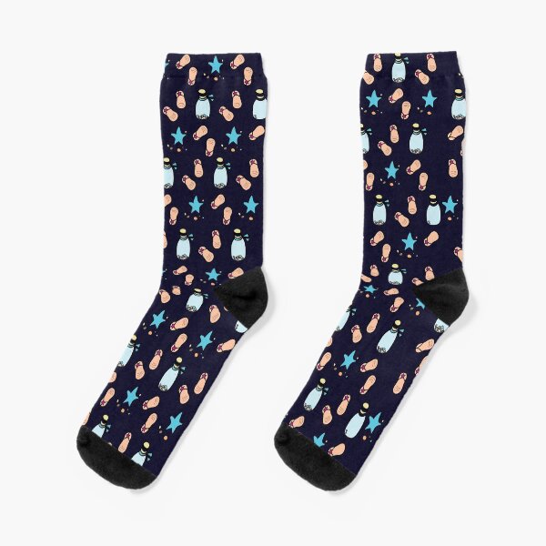 Okinawa Beach Pattern Socks