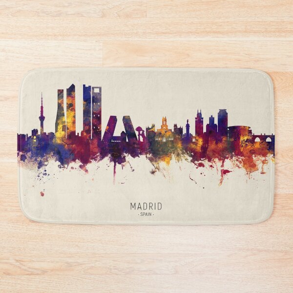 Aperçu de l'œuvre Madrid Spain Skyline créée et vendue par ArtPrints.