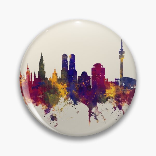 Item preview, Munich Germany Skyline designed and sold by ArtPrints.