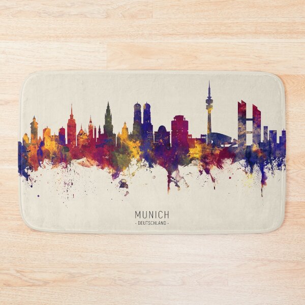 Item preview, Munich Germany Skyline designed and sold by ArtPrints.