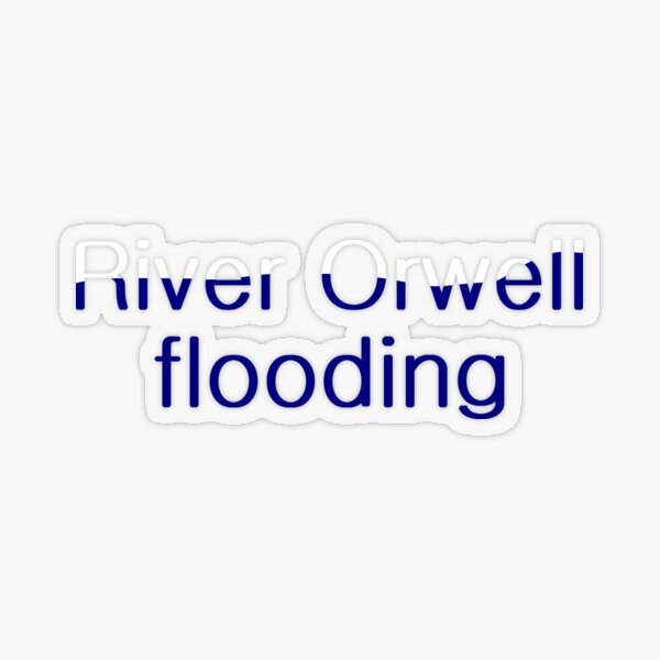 River Orwell flooding #01 Transparent Sticker
