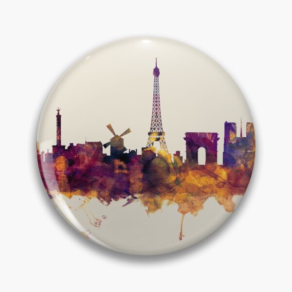 Item preview, Paris France Skyline designed and sold by ArtPrints.