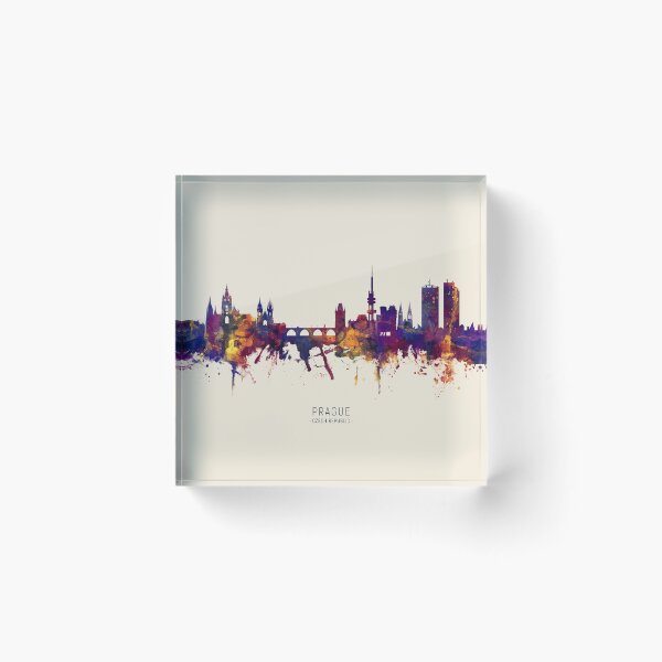 Item preview, Prague (Praha) Czech Republic Skyline designed and sold by ArtPrints.