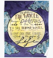 Walter Mitty Quote Poster