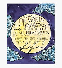 Walter Mitty Quote Photographic Print