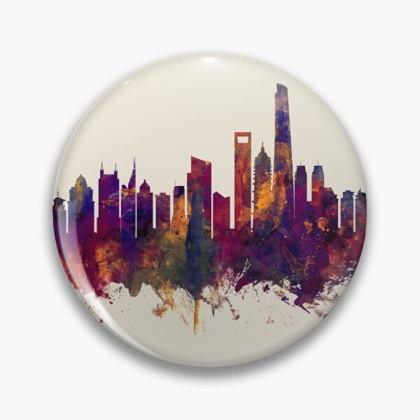 Artikelvorschau, Shanghai China Skyline entworfen und verkauft von ArtPrints.