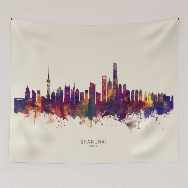 Item preview, Shanghai China Skyline designed and sold by ArtPrints.