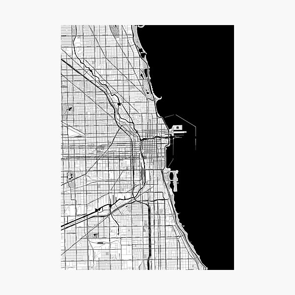 Item preview, Chicago OpenStreetMap Poster designed and sold by Traut1.