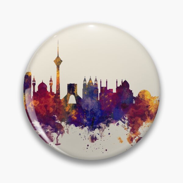 Item preview, Tehran Iran Skyline designed and sold by ArtPrints.