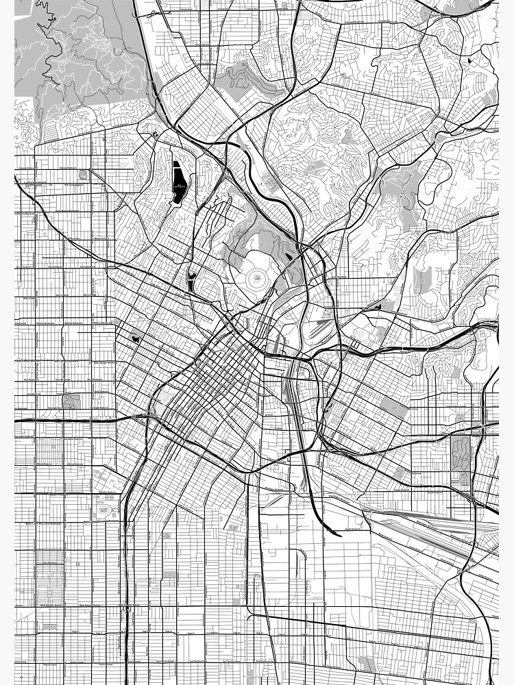Los Angeles OpenStreetMap Poster by Traut1