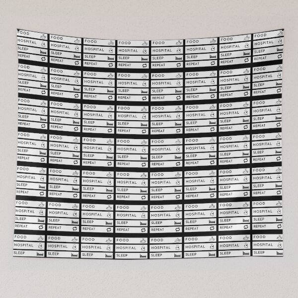 Item preview, Food hospital sleep repeat life of a medical professional designed and sold by DukeDoctor.