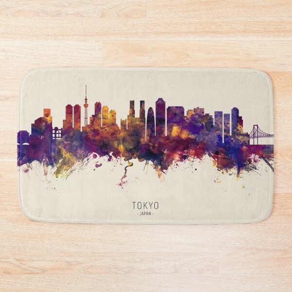 Artikelvorschau, Tokyo Japan Skyline entworfen und verkauft von ArtPrints.