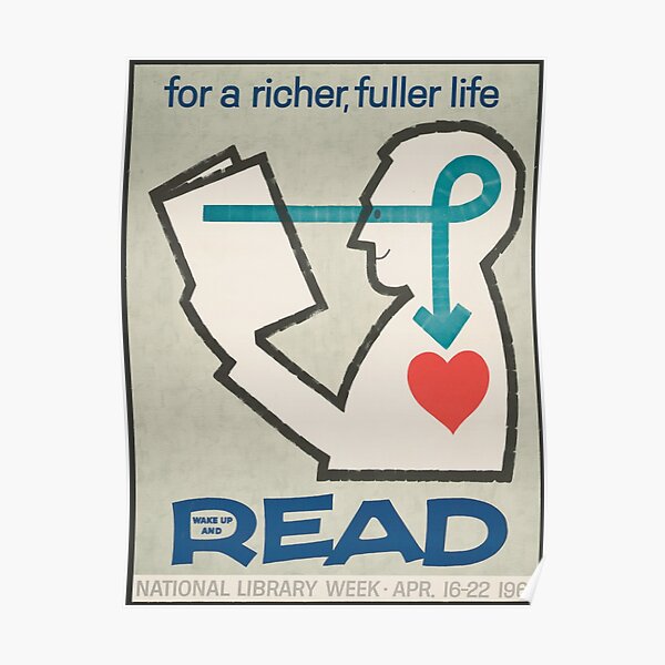 Für ein reicheres, volleres Leben aufwachen und lesen Poster