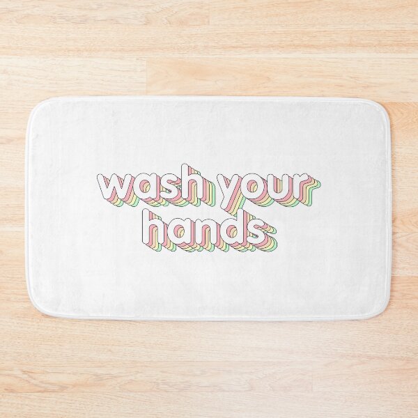 Item preview, Wash your hands - Pastel Typography designed and sold by chrismanubag.