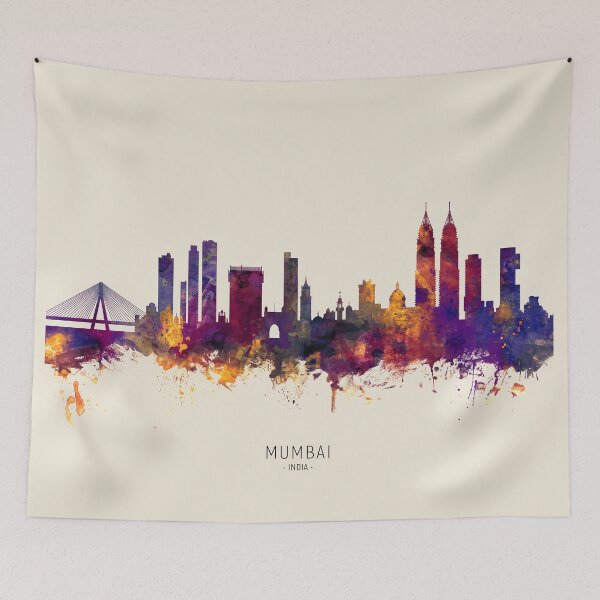Item preview, Mumbai Skyline India Bombay designed and sold by ArtPrints.