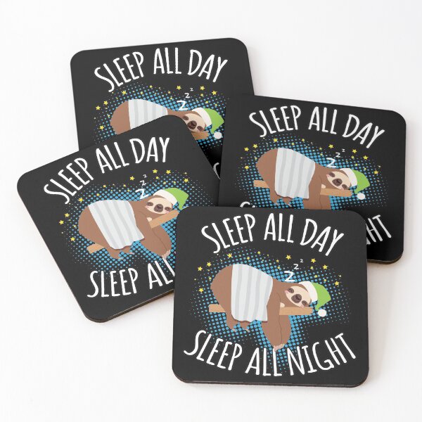 Item preview, Sleep All Day Sleep All Night - Lazy Sloth designed and sold by anziehend.