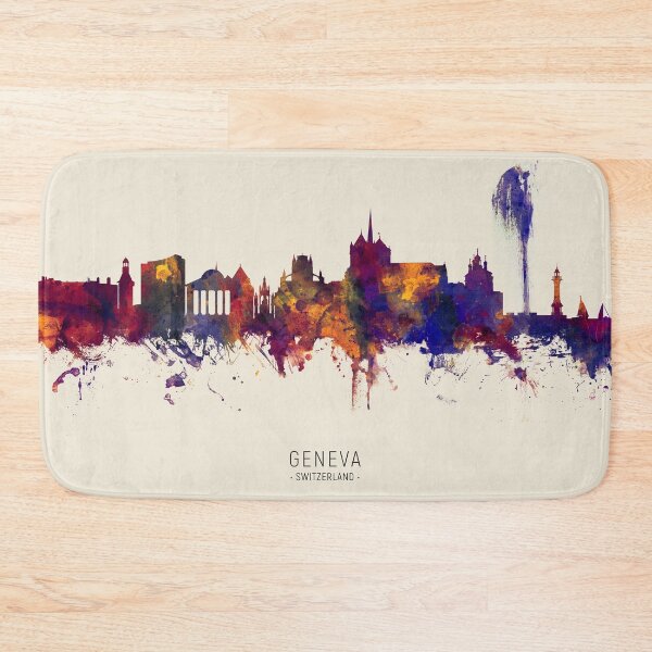 Item preview, Geneva Switzerland Skyline designed and sold by ArtPrints.