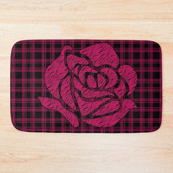 Item preview, Burgundy plaid textile patchwork designed and sold by fuzzyfox.