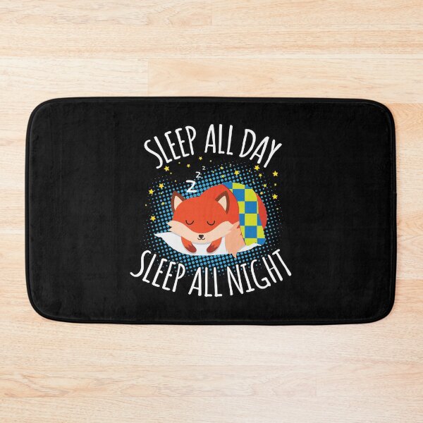 Item preview, Sleep All Day Sleep All Night - Lazy Fox designed and sold by anziehend.