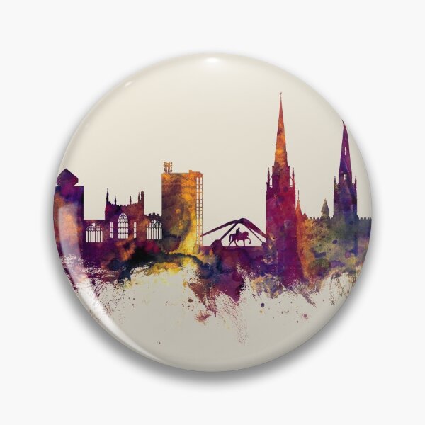 Item preview, Coventry England Skyline designed and sold by ArtPrints.