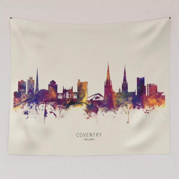 Item preview, Coventry England Skyline designed and sold by ArtPrints.