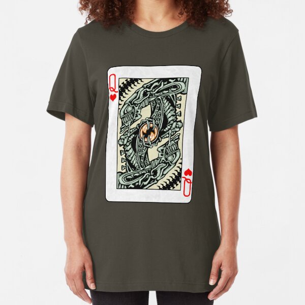 ALIEN QUEEN OF HEARTS Slim Fit T-Shirt