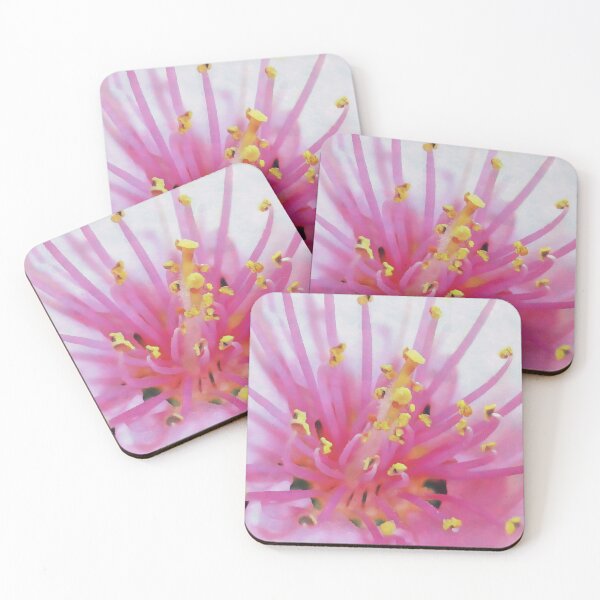 Item preview, Pink Peach Pollen Macro Abstract Art designed and sold by taiche.