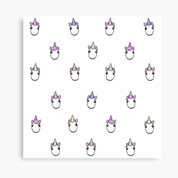 Unicorn Roblox Canvas Prints Redbubble - obby of turkeys and memes and kaboom and oof roblox