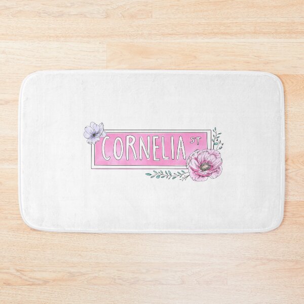 Item preview, Watercolor Floral Cornelia Street Sign | Pink Palette designed and sold by alfrescotree.