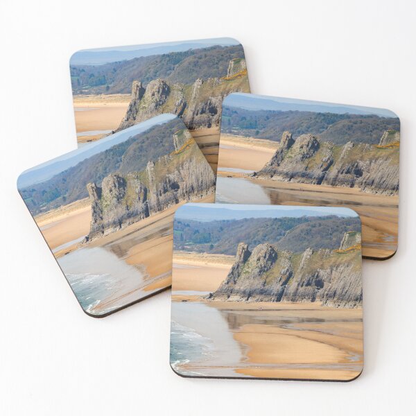 Item preview, Horses on Three Cliffs Bay Beach designed and sold by bitm2007.