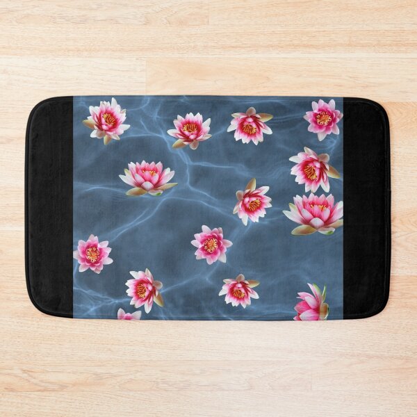 Item preview, Lotus flowers on gray background designed and sold by philippe souvy.
