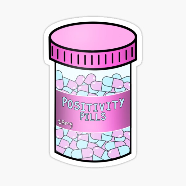 "Happy pills drawing" Sticker by emmadingdong Redbubble