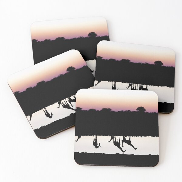 Item preview, Reflection of South African Giraffes at Sunset designed and sold by Yair Karelic.