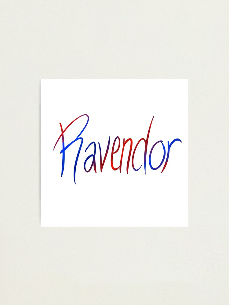 Alternate view of Ravendor Galligraphy Photographic Print