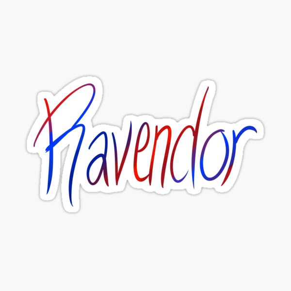 Ravendor Galligraphy Sticker