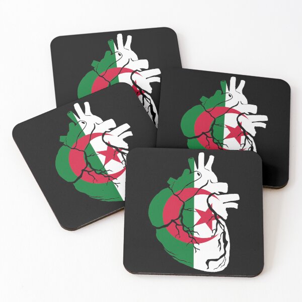 Item preview, Anatomical heart design, Algeria flag designed and sold by BunDesigns.
