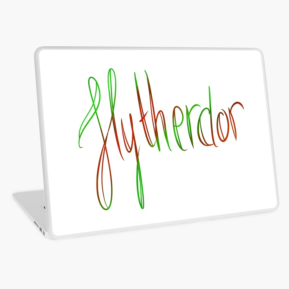 Slytherdor Galligraphy Laptop Skin