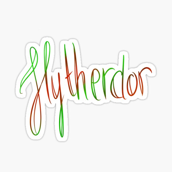 Slytherdor Galligraphy Sticker