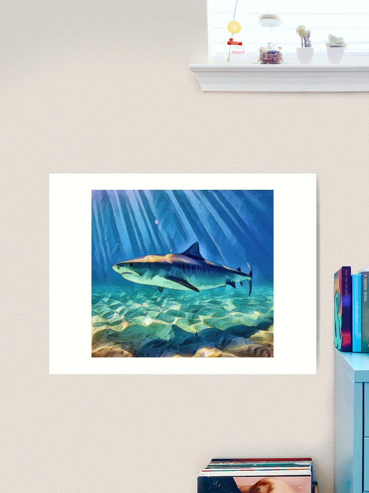 Tiger Shark  Art Print for Sale by Heathermarie321