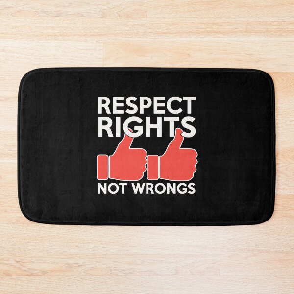 Item preview, RESPECT RIGHTS NOT WRONGS SHIRTS! designed and sold by BrandNewTeez.