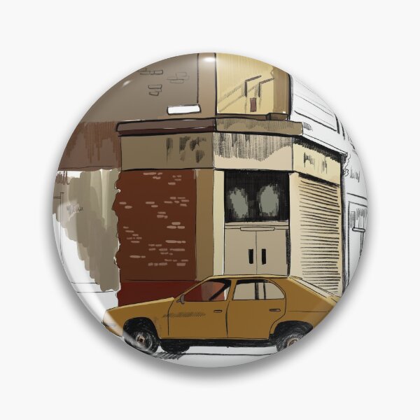 Item preview, Vogue - Stoke Newington corner - 1970s Vintage street sketch designed and sold by JustineLecouffe.