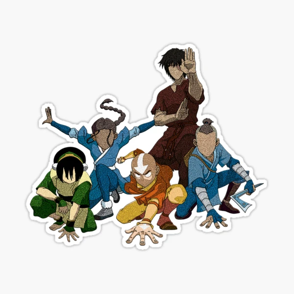 Avatar The Last Airbender Group Sticker for Sale by amadonms