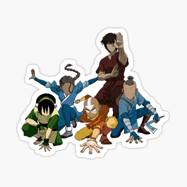 Avatar The Last Airbender Group Sticker for Sale by amadonms